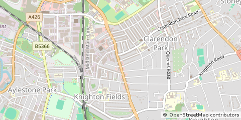 Map of Leicester