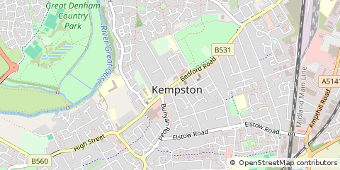 Map of Bedford
