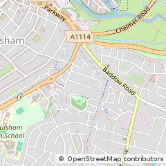 Map of Chelmsford, Essex