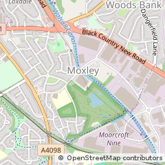 Map of Wednesbury, West Midlands