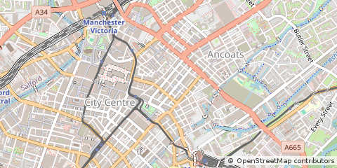 Map of Manchester