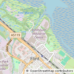 Map of Flint, Flintshire