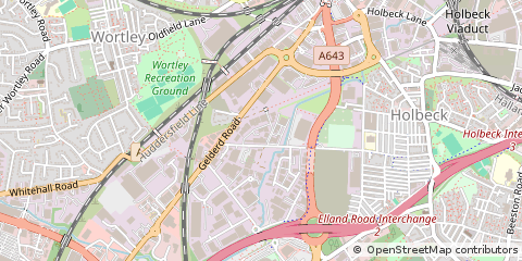 Map of Leeds, Yorkshire