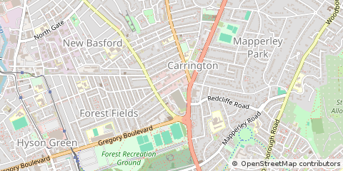 Map of Nottingham