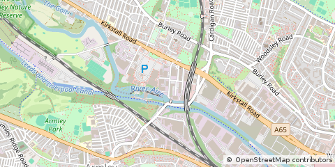 Map of Leeds, West Yorkshire