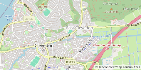 Map of Bristol, Somerset
