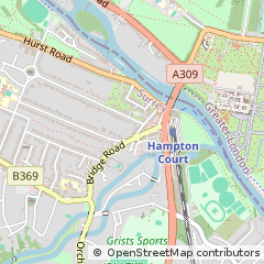 Map of Molesey, Surrey