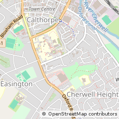 Map of Banbury, Oxfordshire