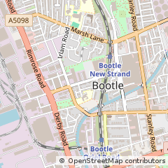 Map of Bootle, Merseyside