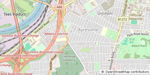 Map of Middlesbrough