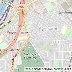 Map of Middlesbrough