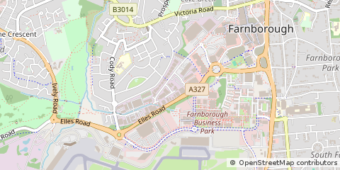 Map of Farnborough, Hampshire