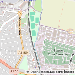 Map of Southend-on-SEA, Essex