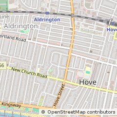 Map of Hove, East Sussex