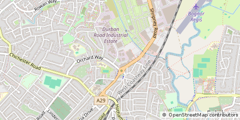 Map of Bognor Regis, West Sussex