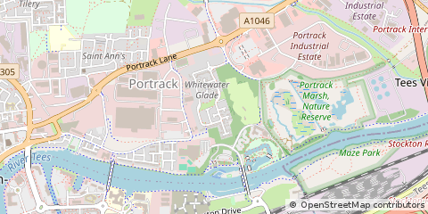 Map of Stockton-on-Tees