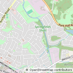 Map of Stoke on Trent, Staffordshire