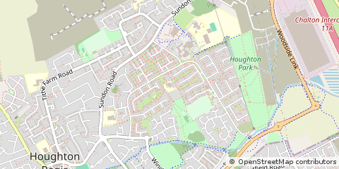 Map of Dunstable, Bedfordshire