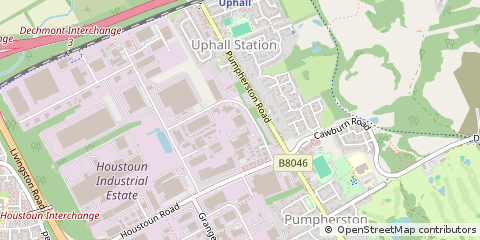 Map of Livingston, West Lothian