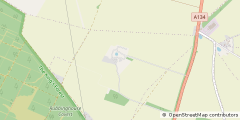 Map of Ingham, Bury ST Edmunds