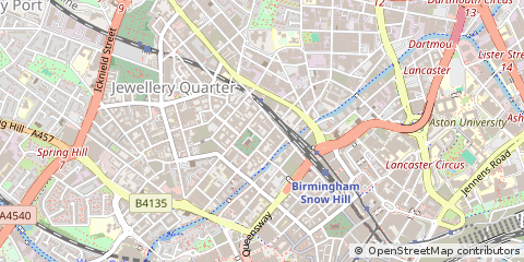 Map of Birmingham, West Midlands