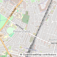 Map of Cambridge, Cambridgeshire