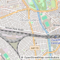 Map of Cardiff