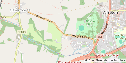 Map of Alfreton, Derbyshire
