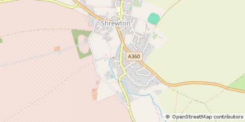 Map of Shrewton, Wiltshire