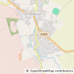 Map of Shrewton, Wiltshire