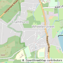 Map of Godalming, Surrey