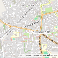 Map of Lisburn, CO. Antrim
