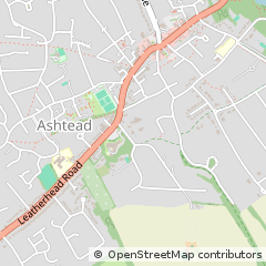 Map of Ashtead, Surrey