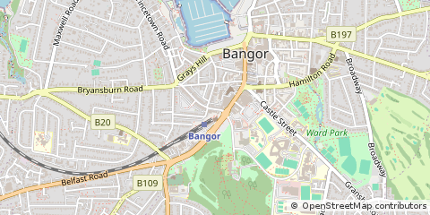 Map of Bangor, County Down