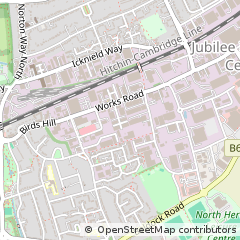 Map of Letchworth Garden City, Hertfordshire