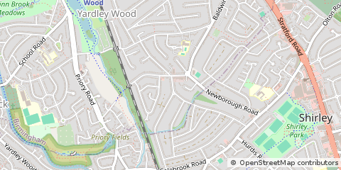 Map of Birmingham, West Midlands