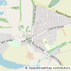 Map of ST. Osyth, Essex