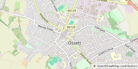 Map of Ossett, West Yorkshire
