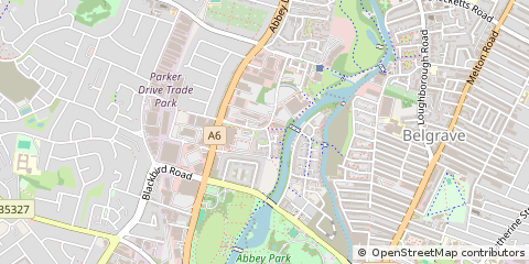 Map of Leicester, Leicestershire