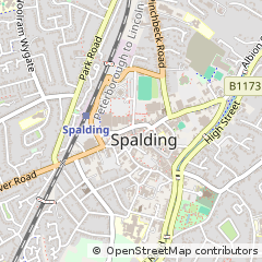 Map of Spalding, Lincolnshire