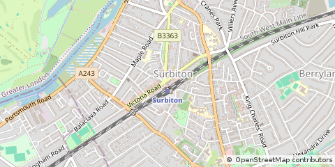 Map of Surbiton