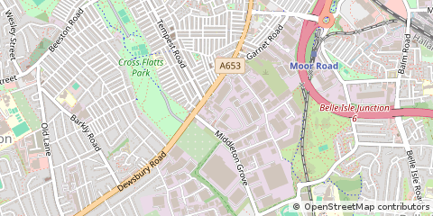 Map of Leeds, West Yorkshire