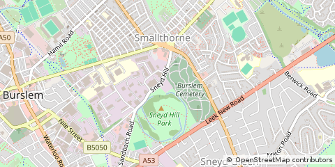 Map of Stoke-on-Trent
