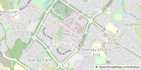 Map of Milton Keynes