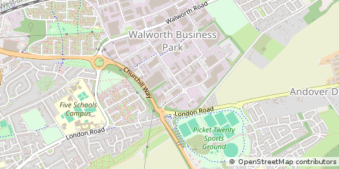 Map of Andover, Hampshire
