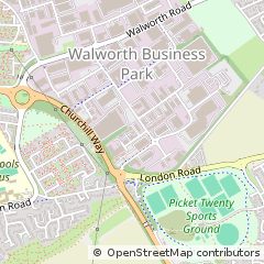 Map of Andover, Hampshire