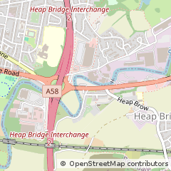 Map of Bury, Lancashire