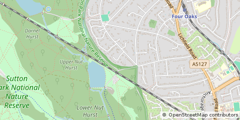 Map of Sutton Coldfield