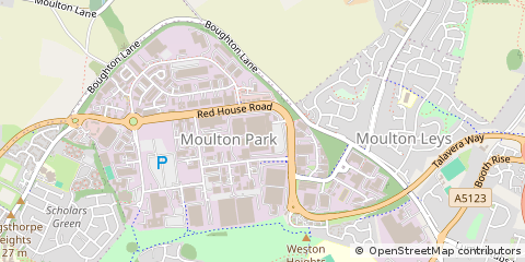 Map of Northampton, Northamptonshire