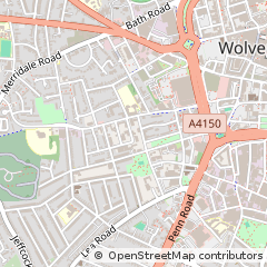 Map of Wolverhampton, West Midlands
